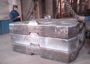 नि: शुल्क क्षमता के साथ 10 टन क्रेन काउंटर वजन वैक्यूम कास्टिंग उत्पाद Terex