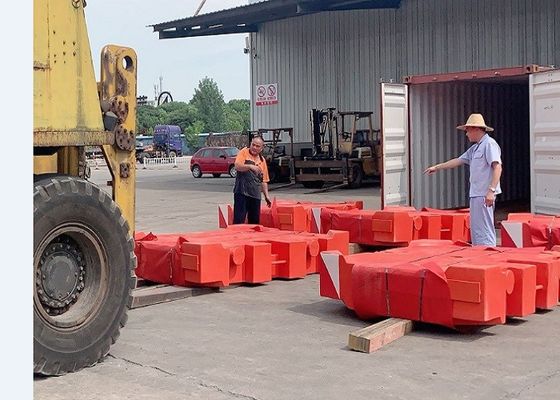 TS16949 शॉट ब्लास्ट ग्रे आयरन 10000kg क्रेन काउंटरवेट