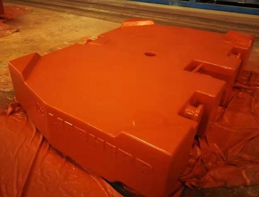 TS16949 शॉट ब्लास्ट ग्रे आयरन 10000kg क्रेन काउंटरवेट