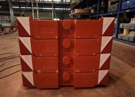 TS16949 शॉट ब्लास्ट ग्रे आयरन 10000kg क्रेन काउंटरवेट