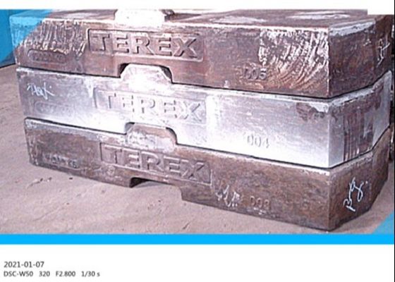 वैक्यूम कास्ट आयरन GG250 10000 किलोग्राम क्रेन काउंटरवेट