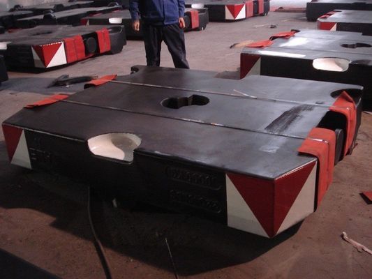 GG200 TS16949 ग्रे आयरन 10000kg लिफ्ट काउंटरवेट